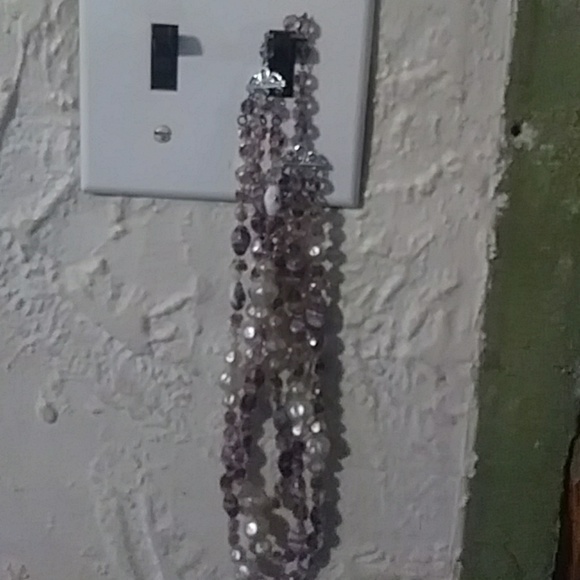 West German triple layer bead necklace stamped - Picture 5 of 5